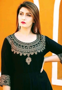 Women Printed Rayon Anarkali With Dupatta (SCS42458535) - XXL , Sidhu Collection 