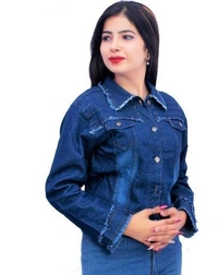 Stylish Fashionable Women Jackets & Waistcoat (SCS48602689)  - Blue 1, M, Sidhu Collection 