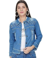 Stylish Fashionable Women Jackets & Waistcoat (SCS48602689)  - Blue 1, XL, Sidhu Collection 