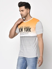 Smartees Printed Men Round Neck White T-Shirt  - XL, Sidhu Collection 