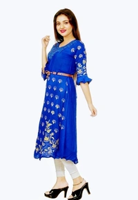 Adrika Attractive Kurtis (SCS40879126)  - Yellow , XXL , Sidhu Collection 