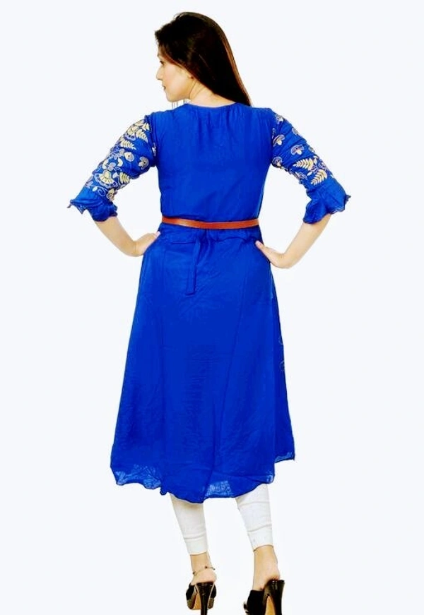Adrika Attractive Kurtis (SCS40879126)  - Blue , XL , Sidhu Collection 