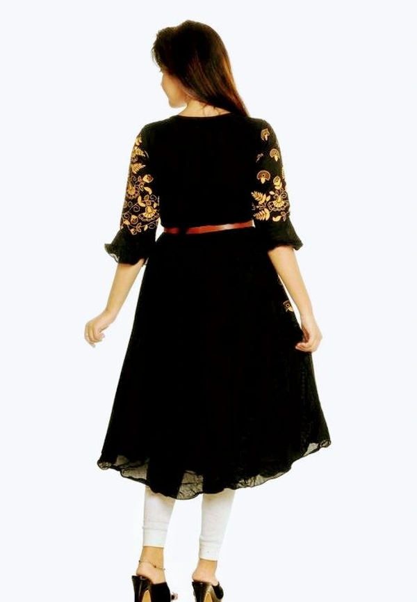 Adrika Attractive Kurtis (SCS40879126)  - Black 2, Free Size, Sidhu Collection 