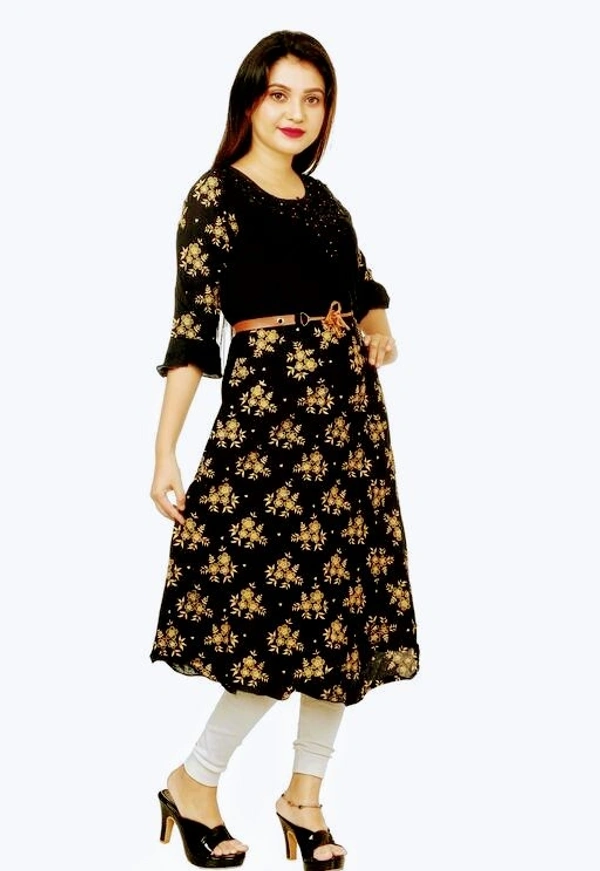 Adrika Attractive Kurtis (SCS40879126)  - Black, Free Size, Sidhu Collection 