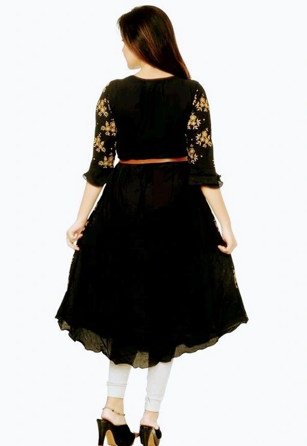 Adrika Attractive Kurtis (SCS40879126)  - Black , XXL , Sidhu Collection 