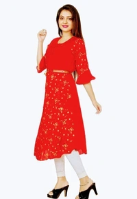 Adrika Attractive Kurtis (SCS40879126)  - Red 2, Free Size, Sidhu Collection 