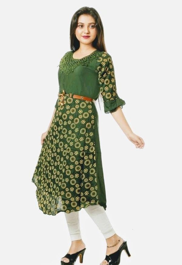 Adrika Attractive Kurtis (SCS40879126)  - Green, Free Size, Sidhu Collection 