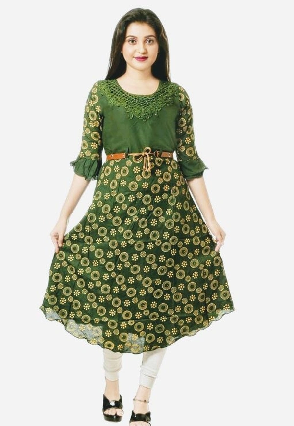Adrika Attractive Kurtis (SCS40879126)  - Green, Free Size, Sidhu Collection 