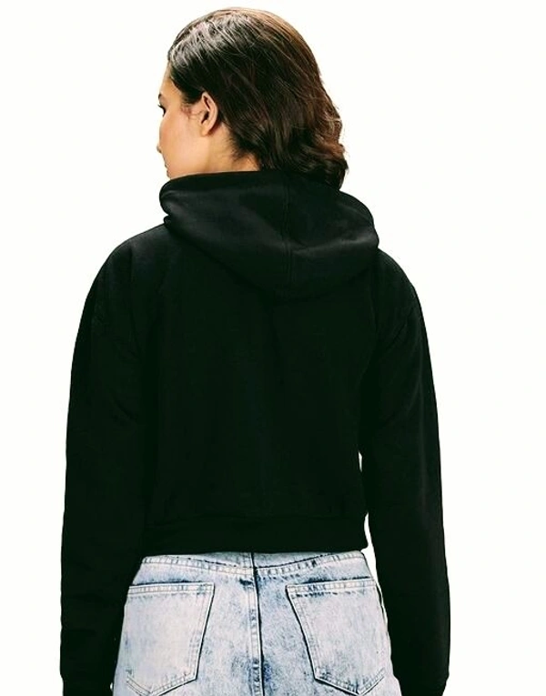 Trishikhine Women's Cotton BTS Printed Crop Hooded Sweatshirt  (SCS50704269)  - S, Sidhu Collection 
