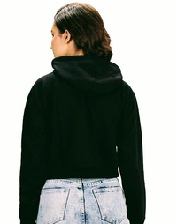 Trishikhine Women's Cotton BTS Printed Crop Hooded Sweatshirt  (SCS50704269)  - L, Sidhu Collection 