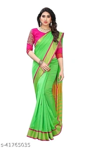 Jivika Pretty Sarees (SCS41765035)  - Sidhu Collection , Green, Free 