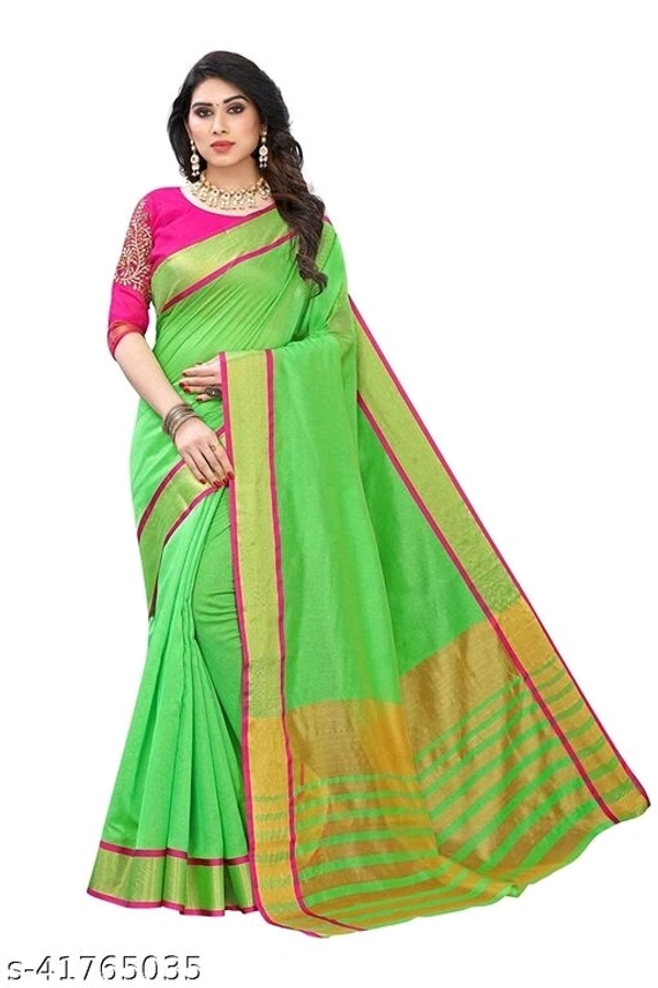 Jivika Pretty Sarees (SCS41765035)  - Sidhu Collection , Green, Free 