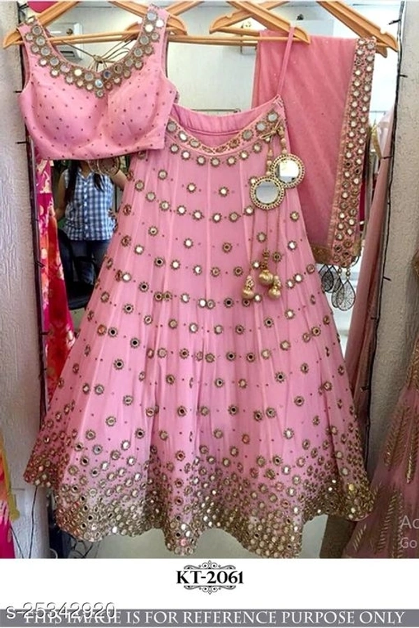 Abhisarika Voguish Women Lehenga (SCS25342920)  - Pink, Free, Sidhu Collection 