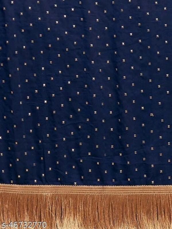 Charvi Voguish Sarees (SCS46732769)  - Navy Blue , Free, Sidhu Collection 