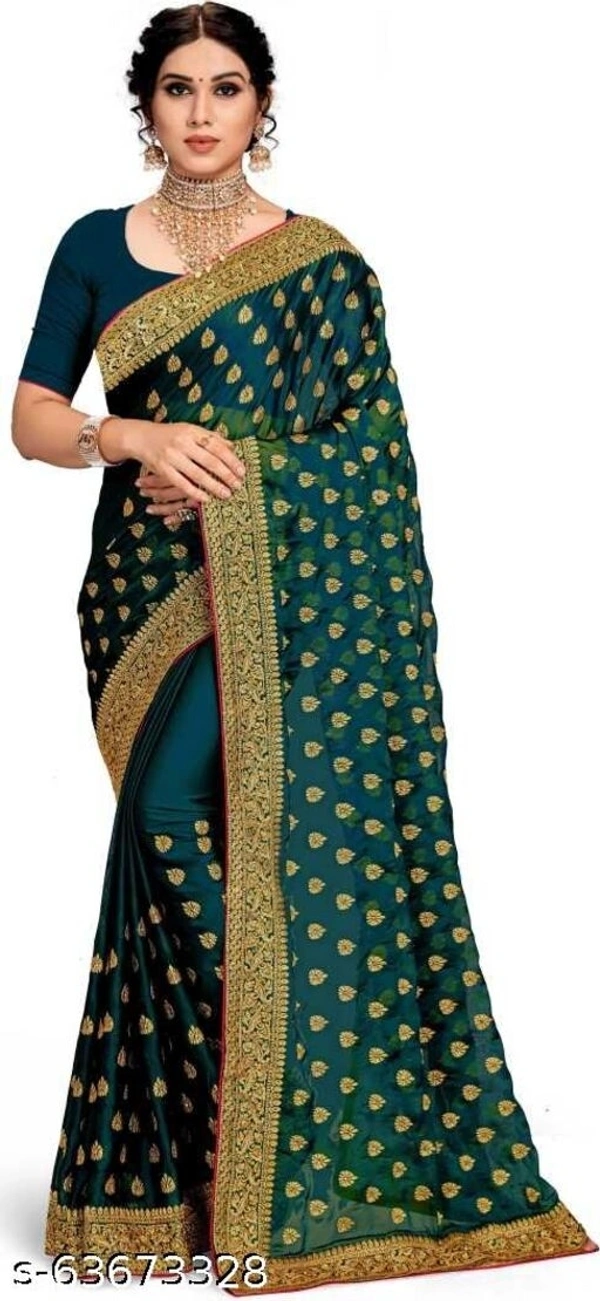 Aakarsha Fashionable Sarees (SCS63673328)  - Green , Free, Sidhu Collection 