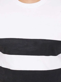 Cotton Blend Color Block T-Shirt (Code: SC931955) - Multi , M, Sidhu Collection 
