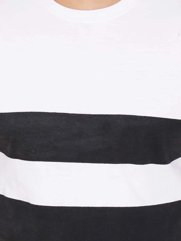 Cotton Blend Color Block T-Shirt (Code: SC931955) - Multi , M, Sidhu Collection 
