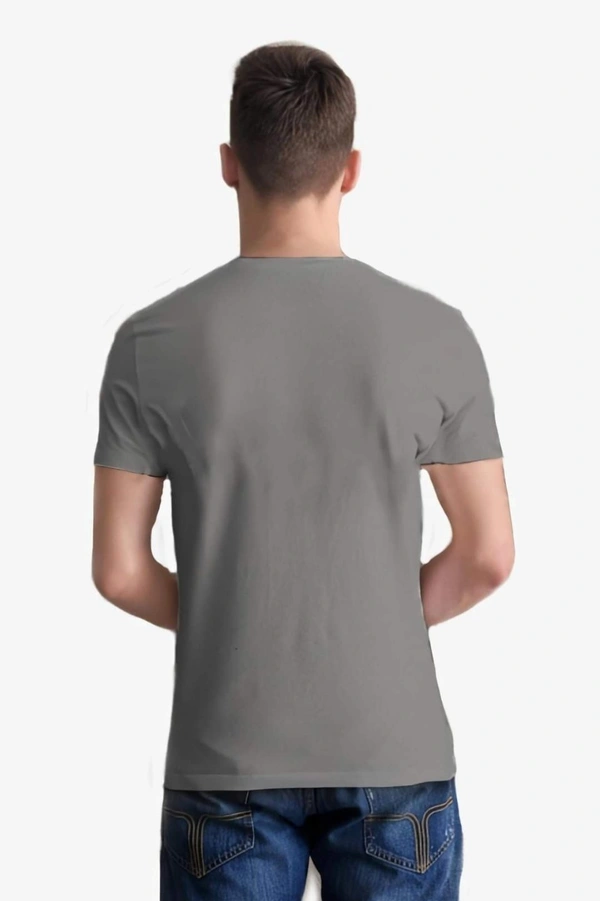 Cotton Blend Printed Half Sleeves Mens T-Shirt (Code: SC1928351)  - Grey, XL , Sidhu Collection 
