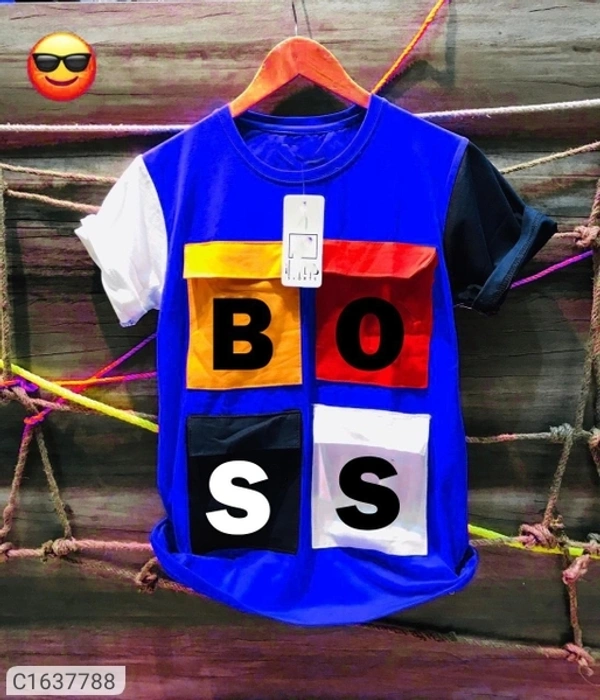  Tom Scott Cotton Printed Half Sleeves T-Shirt (SC1637784)  - Blue, XL, Sidhu Collection 