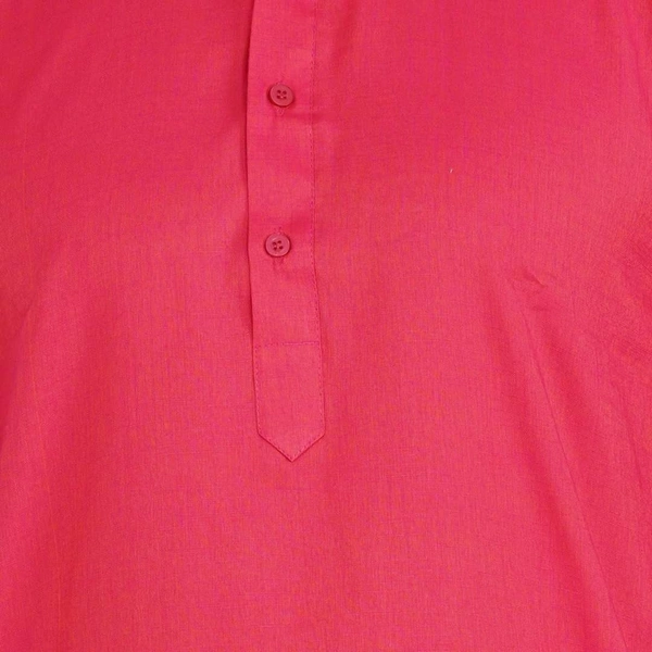 LDHSATI Cotton Blend Solid Full Sleeves Regular Fit Mens Kurta Pyjama (Code: SC1940862) - Pink, M, Sidhu Collection 