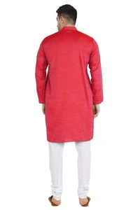 LDHSATI Cotton Blend Solid Full Sleeves Regular Fit Mens Kurta Pyjama (Code: SC1940862) - Pink , XXL , Sidhu Collection 