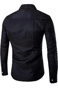 Cotton Solid Stylish Short Kurta (Code: SC1349184) - Black, L, Sidhu Collection 