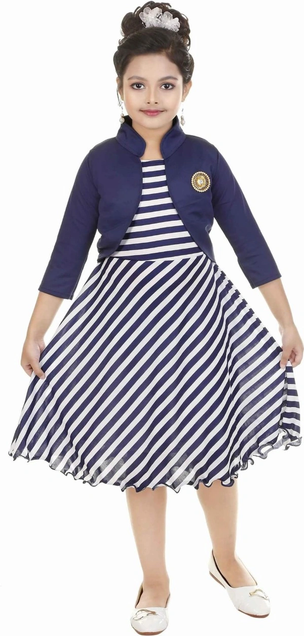 Kids Printed Dress (Code: SC1549073) - Multi, 5-6, Sidhu Collection 