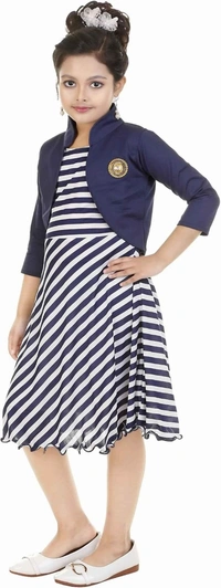 Kids Printed Dress (Code: SC1549073) - Multi , 6-7, Sidhu Collection 
