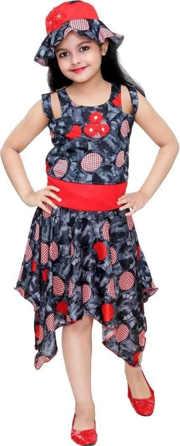 Kids Printed Dress (Code: SC1549071) - Multi , 4-5, Sidhu Collection 