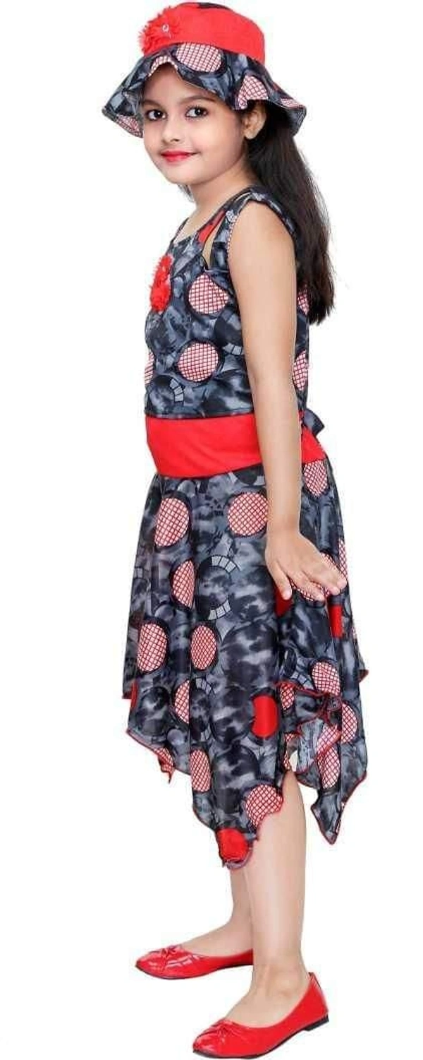 Kids Printed Dress (Code: SC1549071) - Multi , 6-7, Sidhu Collection 