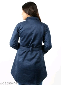 WOMEN COAT WITH BELT (SCS59599404)  - M, Sidhu Collection 