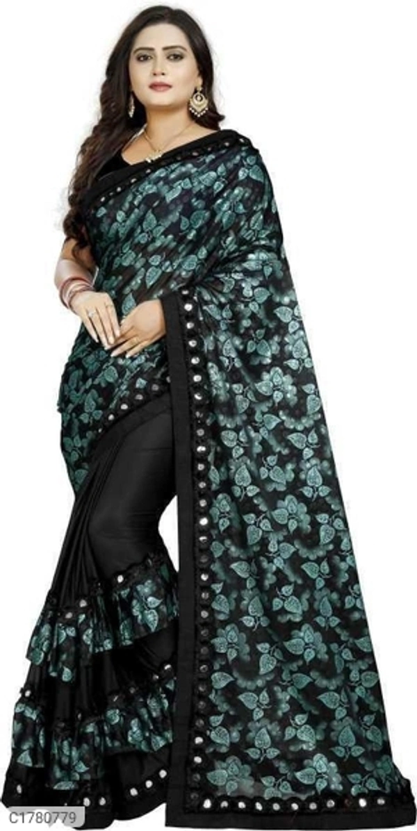 Stunning Printed Lycra Blend Sarees (SC1780779)  - Sidhu Collection 