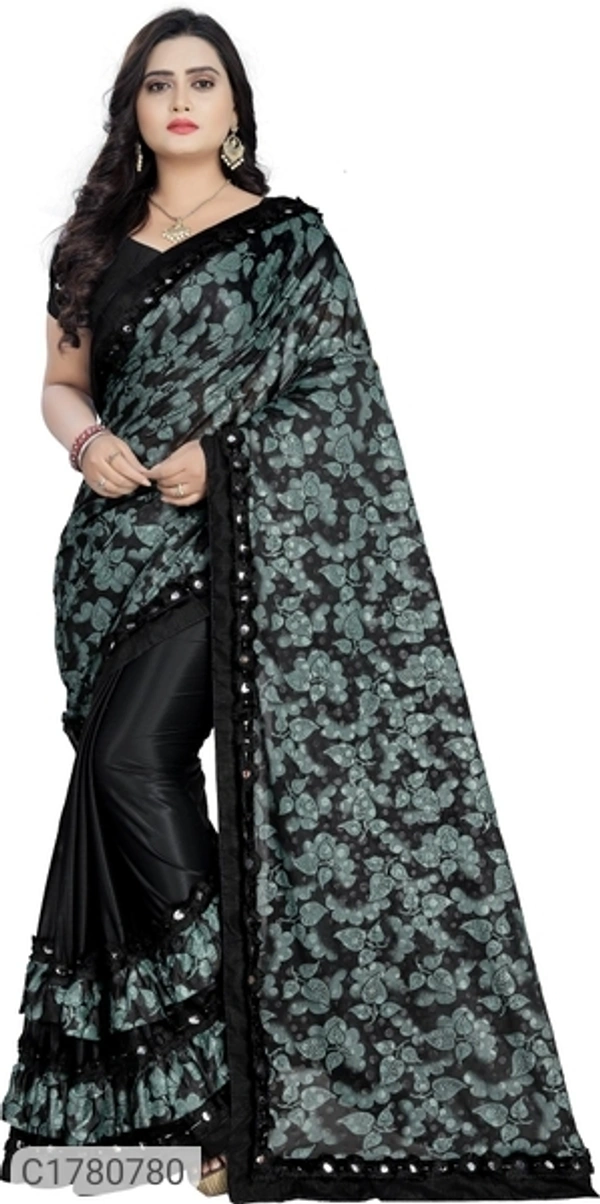 Stunning Printed Lycra Blend Sarees (SC1780780)  - Sidhu Collection 