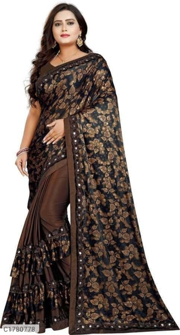 Stunning Printed Lycra Blend Sarees (SC1780778)  - Sidhu Collection 