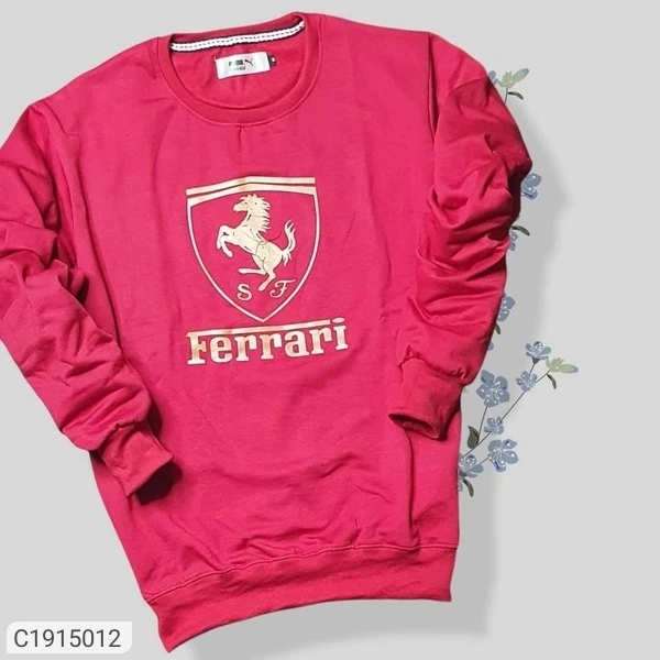 Fleece Printed Full Sleeves Regular Fit Sweatshirts (SC1915012)  - L, Sidhu Collection 