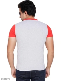 Cotton Blend Color Block T-Shirt (SC981779)  - XL , Sidhu Collection 