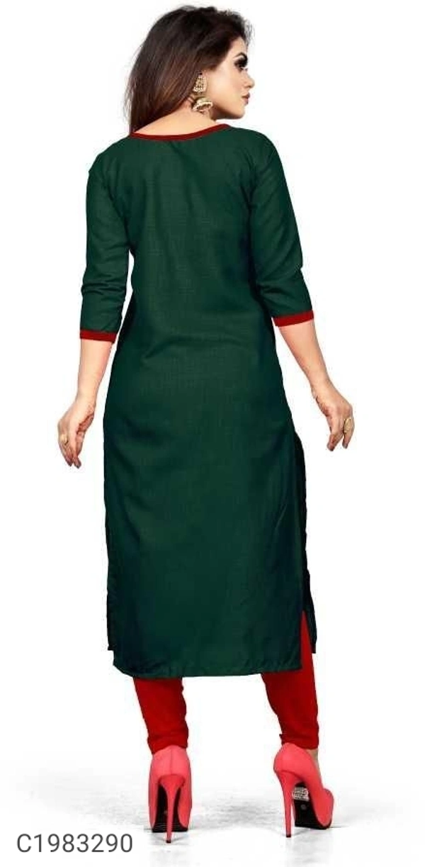  Delicate Solid Rayon Kurti (SC1983290)  - M, Sidhu Collection 