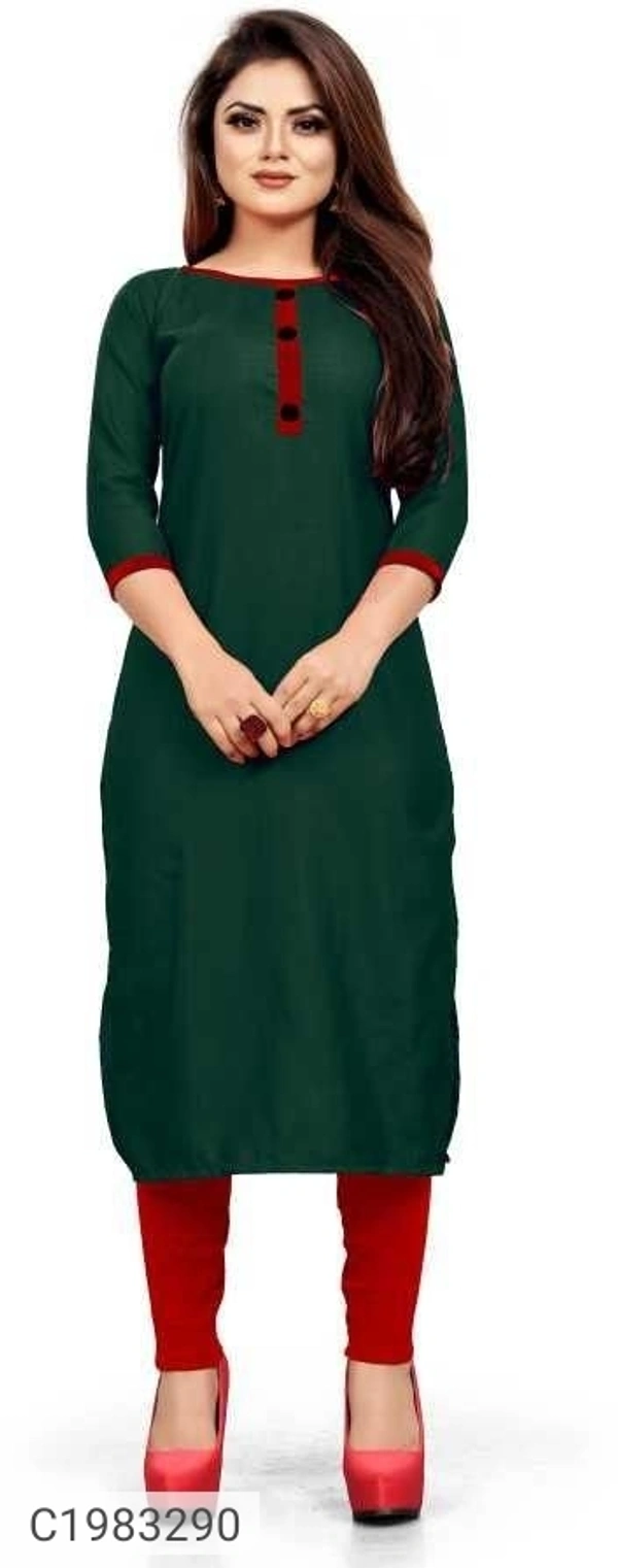  Delicate Solid Rayon Kurti (SC1983290)  - XXL , Sidhu Collection 