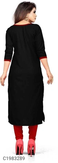  Delicate Solid Rayon Kurti (SC1983289)  - M, Sidhu Collection 