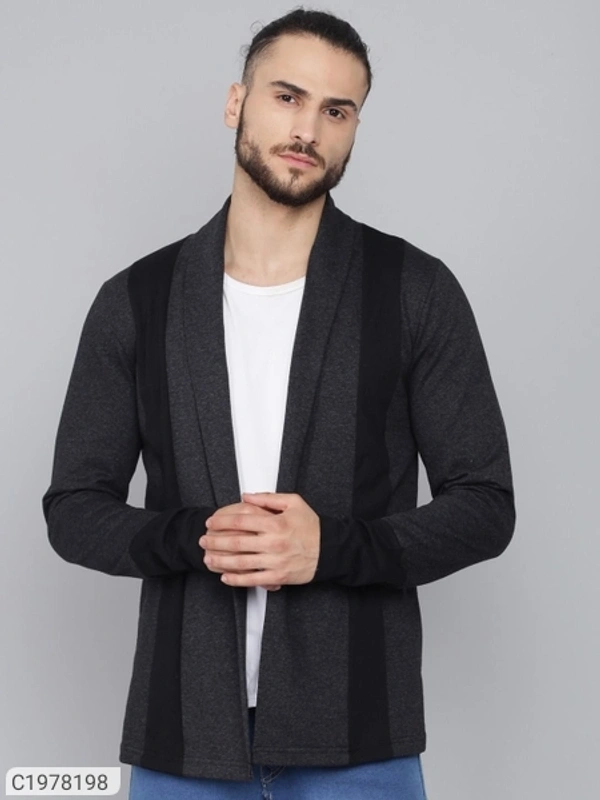  French Terry  Printed  Full Sleeves Shrug (SC1978198)  - S, Sidhu Collection 