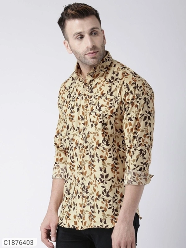  Hangup Cotton Viscose Printed Full Sleeves Slim Fit Mens Casual Shirt (SC1876403)  - 42, Sidhu Collection 