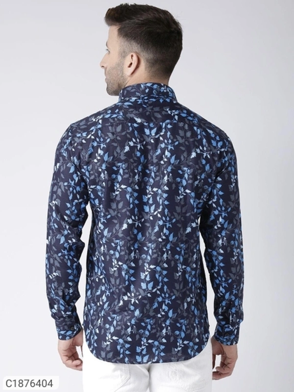  Hangup Cotton Viscose Printed Full Sleeves Slim Fit Mens Casual Shirt (SC1876404)  - 44, Sidhu Collection 