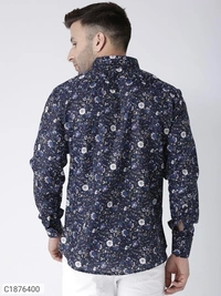  Hangup Cotton Viscose Printed Full Sleeves Slim Fit Mens Casual Shirt (SC1876400)  - 38, Sidhu Collection 