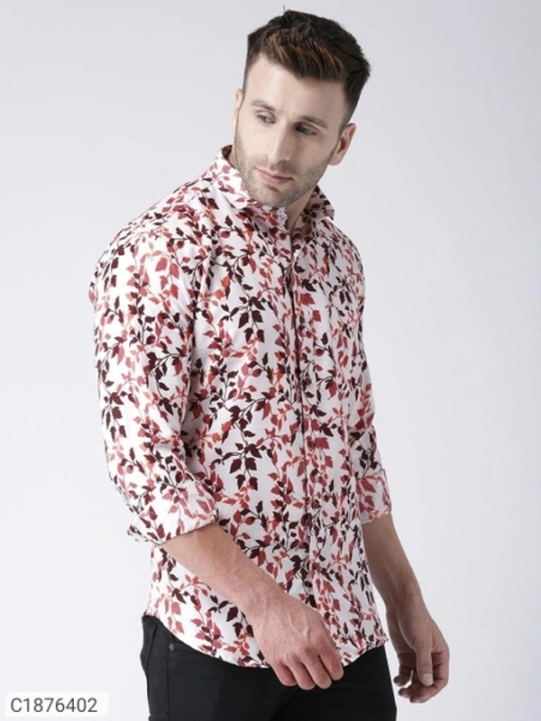  Hangup Cotton Viscose Printed Full Sleeves Slim Fit Mens Casual Shirt (SC1876402)  - 42, Sidhu Collection 
