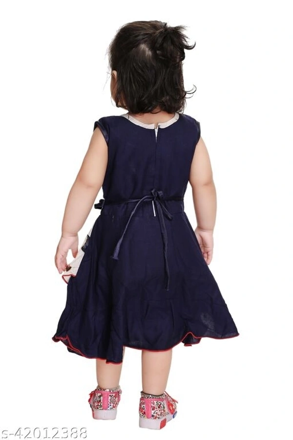 Agile Trendy Girls Frocks (SCS42012388)  - Red , 2 - 3 Years , Sidhu Collection 