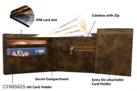 Men's Latest Artificial Leather Wallet (SC1905926)  - Sidhu Collection 