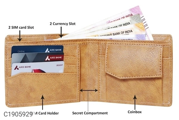 Men's Latest Artificial Leather Wallet (SC1905926)  - Sidhu Collection 