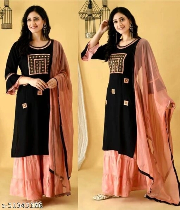 Aakarsha Refined Women Dupatta Sets (SCS51943178)  - Red, L, Sidhu Collection 