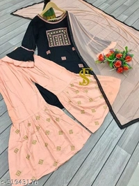 Aakarsha Refined Women Dupatta Sets (SCS51943178)  - Light Pink , M, Sidhu Collection 
