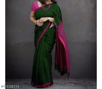 Khadi cotton saree (SCS73326771)  - Grey, Sidhu Collection 